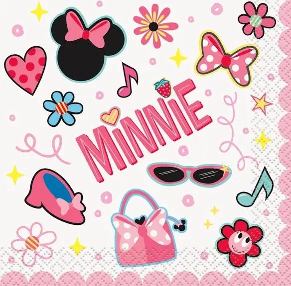 16ct MINNIE MOUSE BEVERAGE NAPKINS