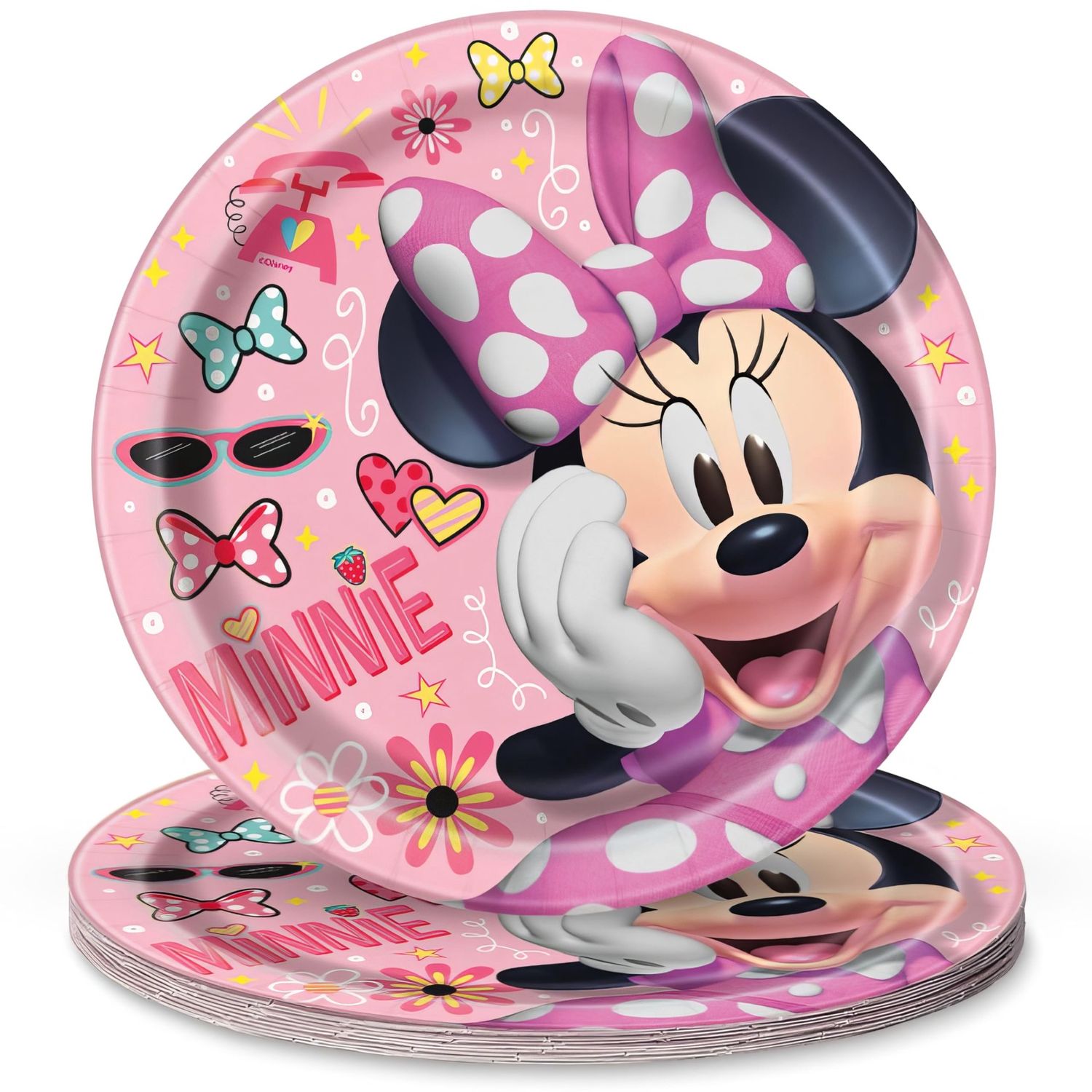 8CT MINNIE MOUSE  9&quot; PLATES