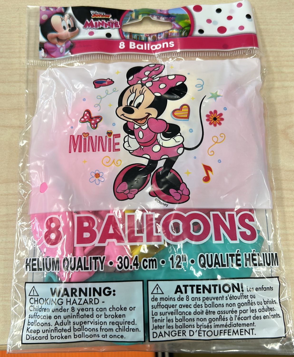 8ct 12&quot; MINNIE MOUSE BALLOONS