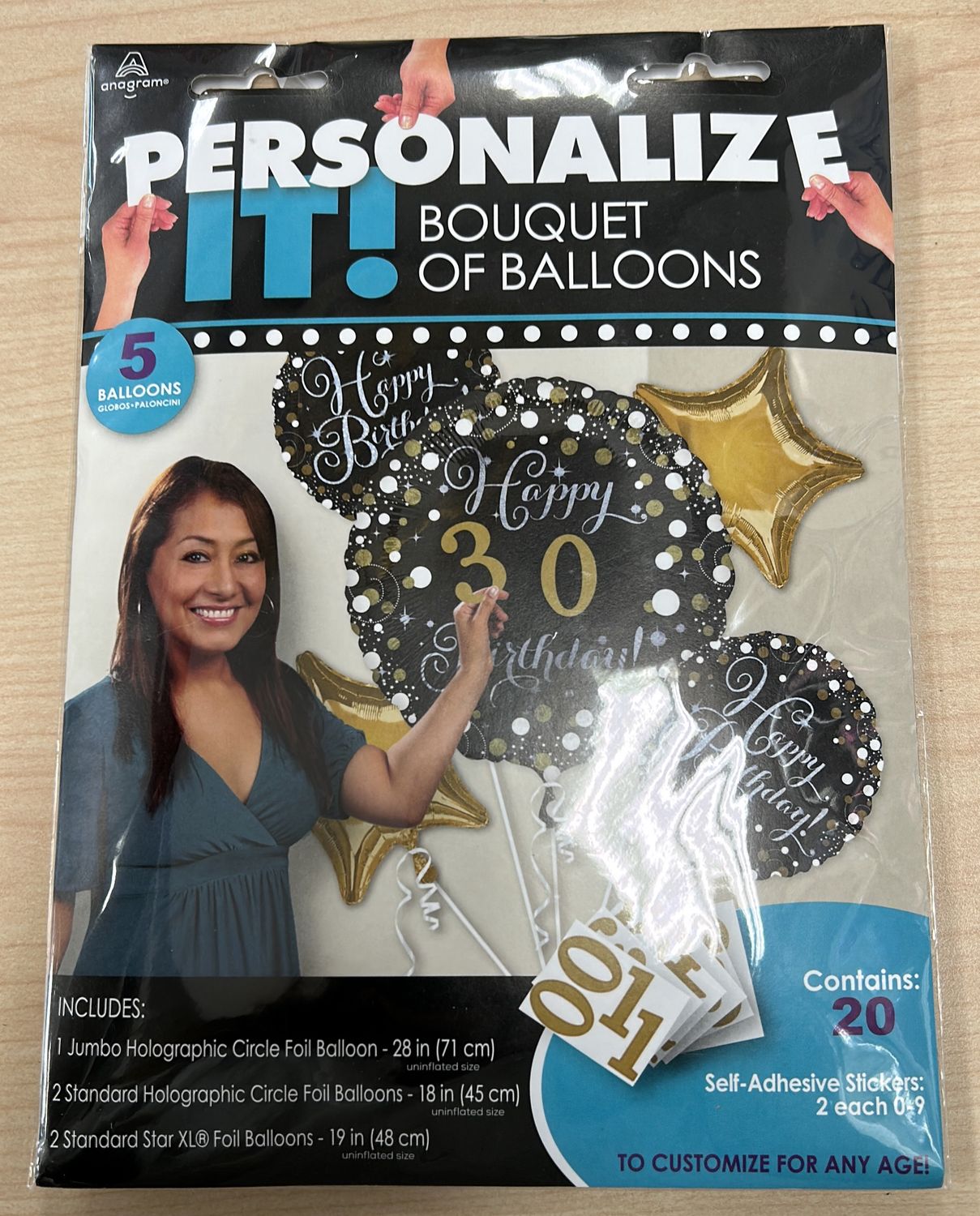 Personalize Bouquet Sparkling Bday (Add an age)