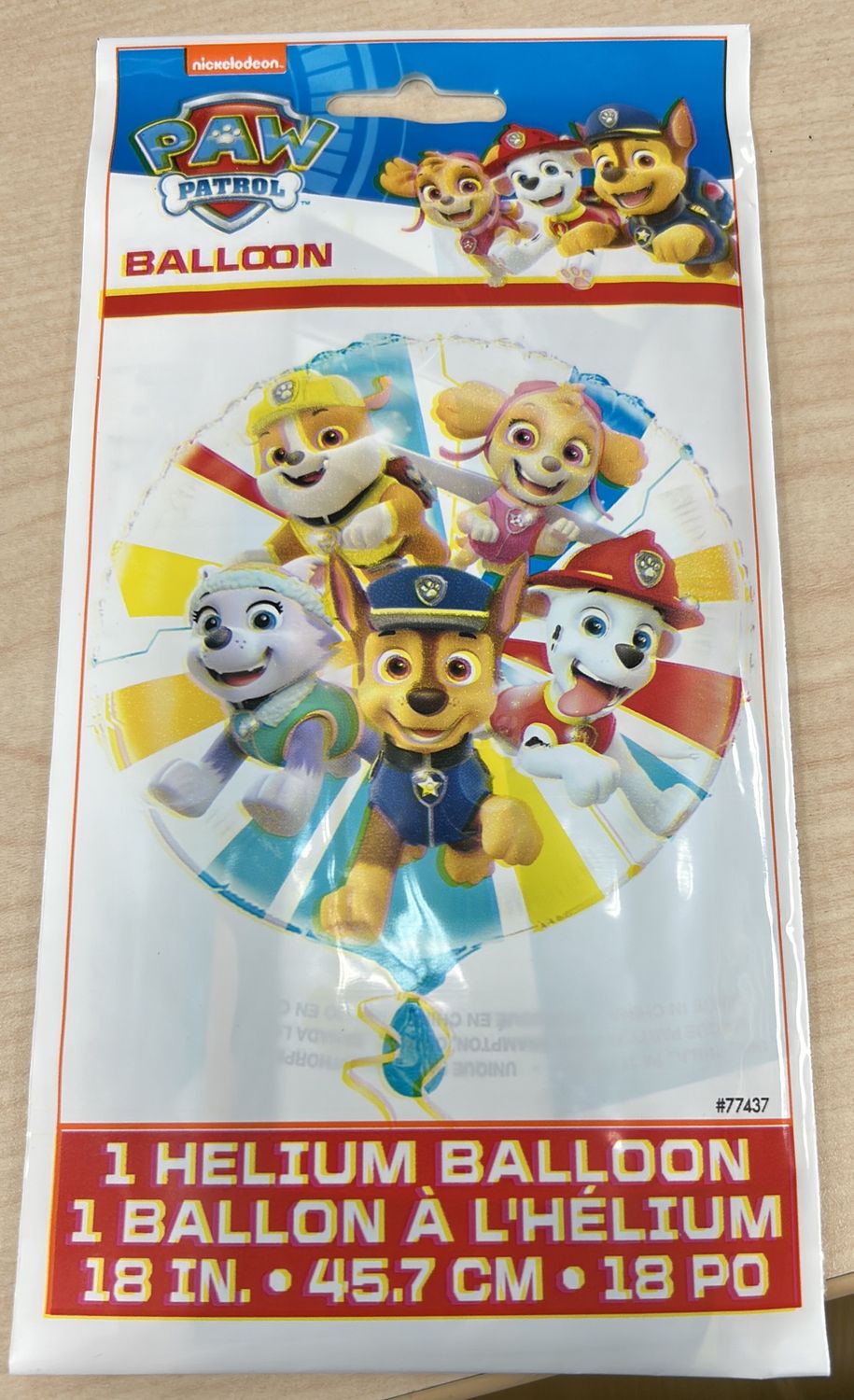 18” Paw Patrol Balloon 