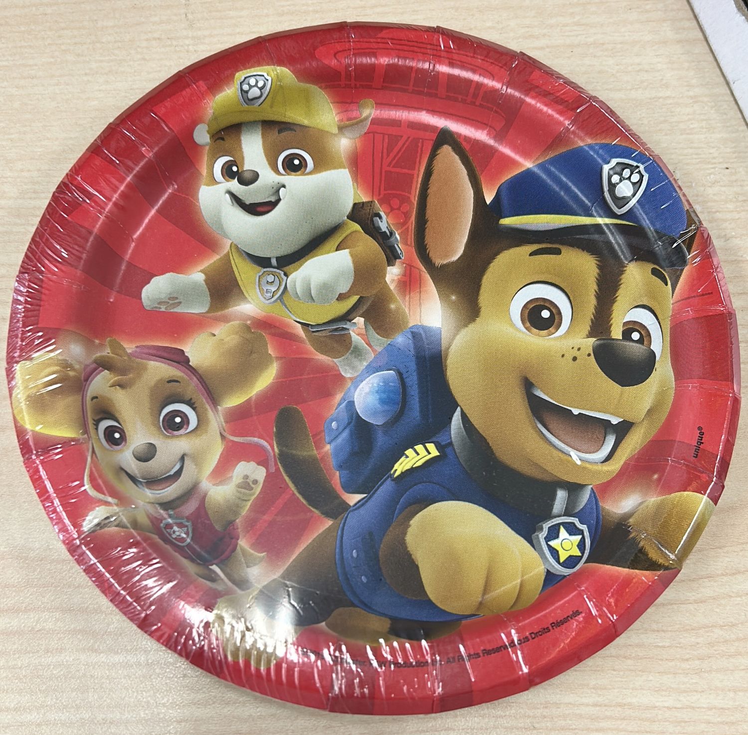 8ct Paw Patrol 7” Plates