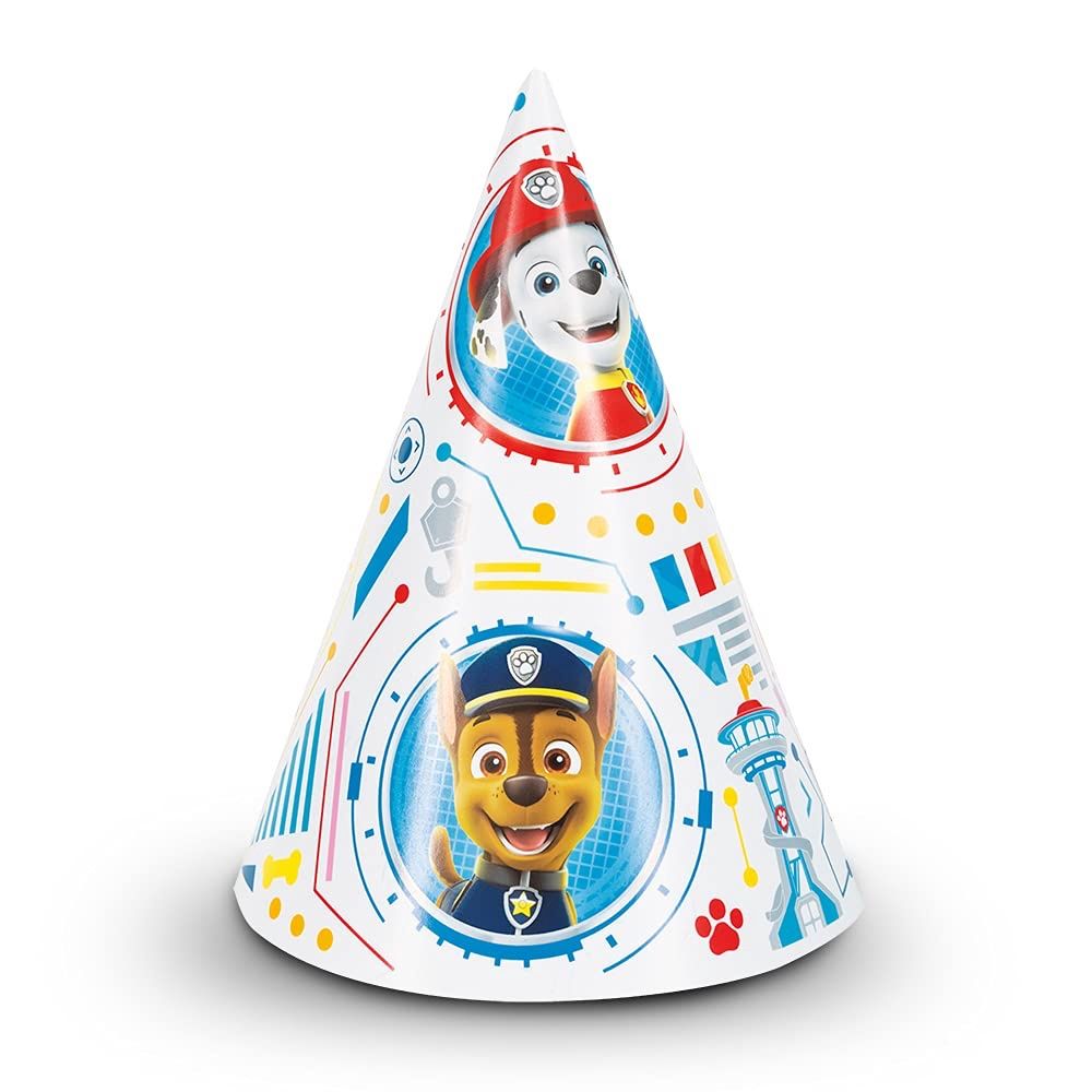 8 PAW PATROL PARTY HATS