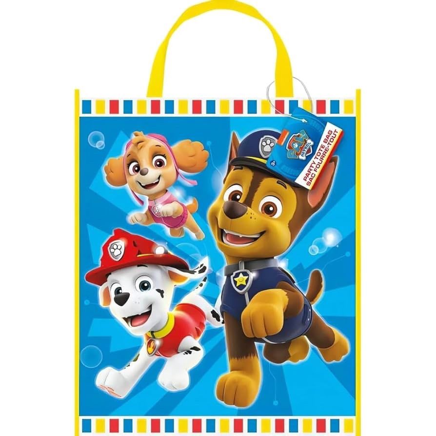 PAW PATROL PARTY TOTE BAG 13X11