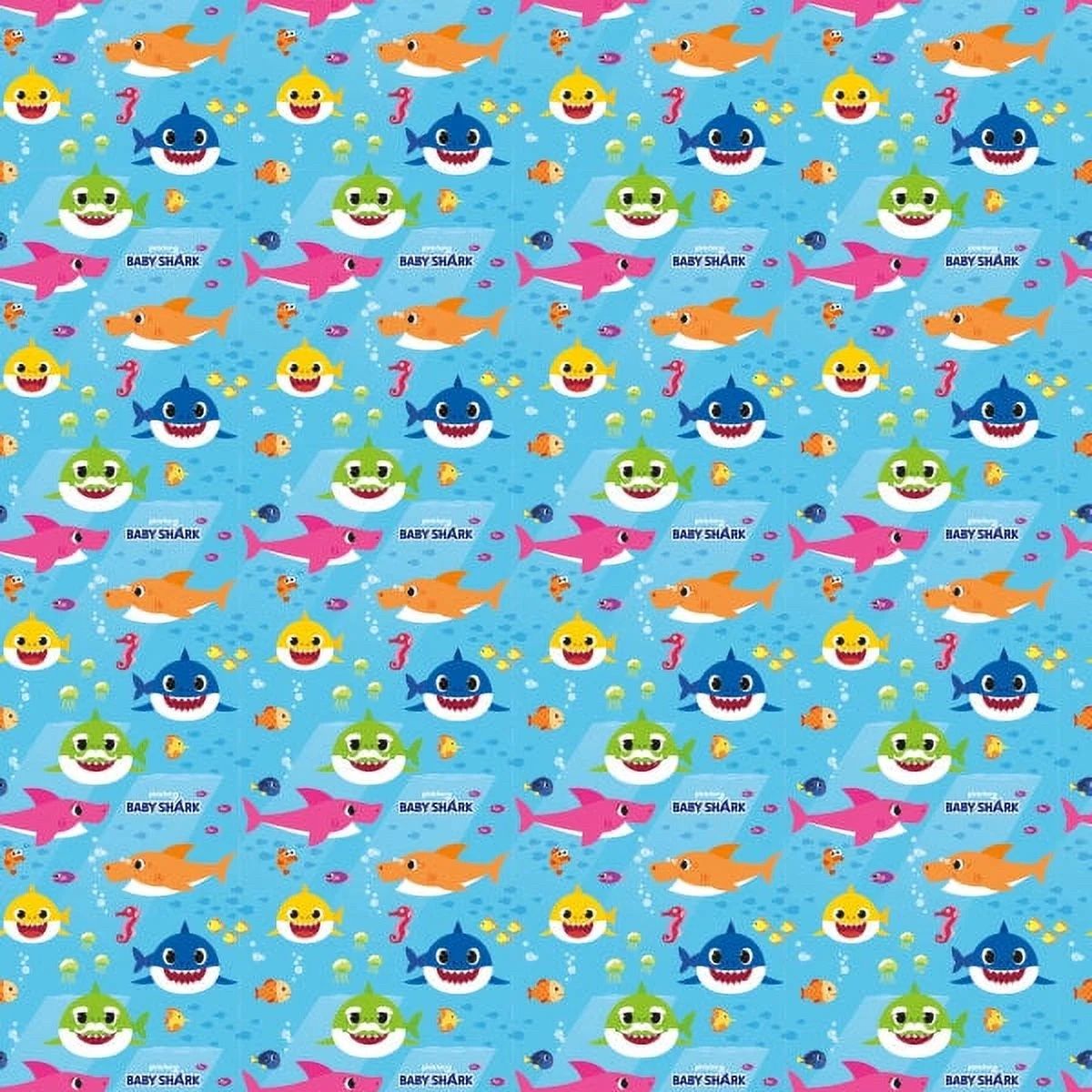 BABY SHARK Gift Wrap 30&quot;X5FT