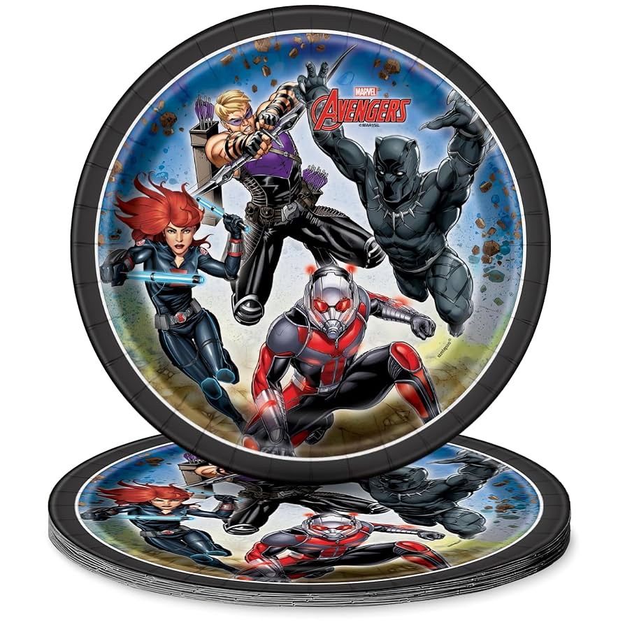 8ct AVENGERS 7&quot; Plates