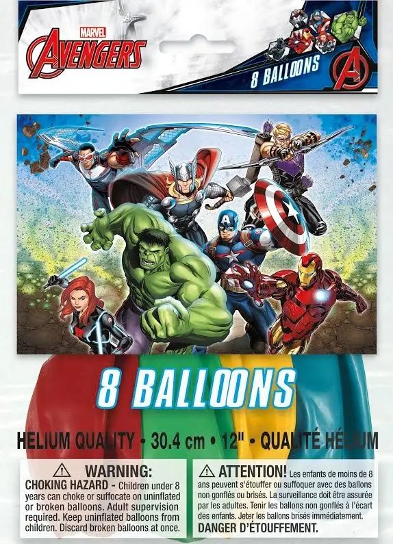 8ct AVENGERS 12&quot; Balloons