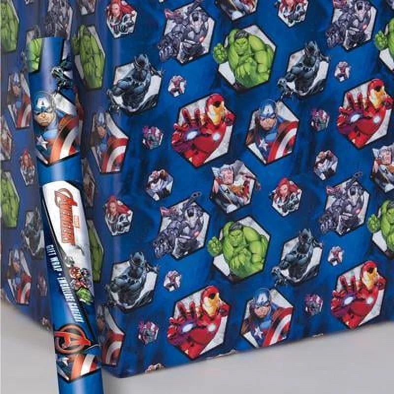 AVENGERS GIFT WRAP 30&quot;X5FT