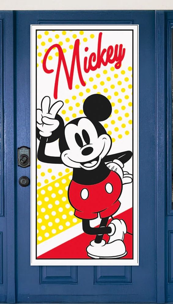 MICKEY MOUSE DOOR POSTER 27X60