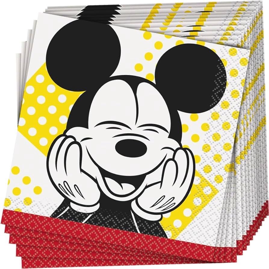 16ct MICKEY MOUSE BEVERAGE NAPKINS