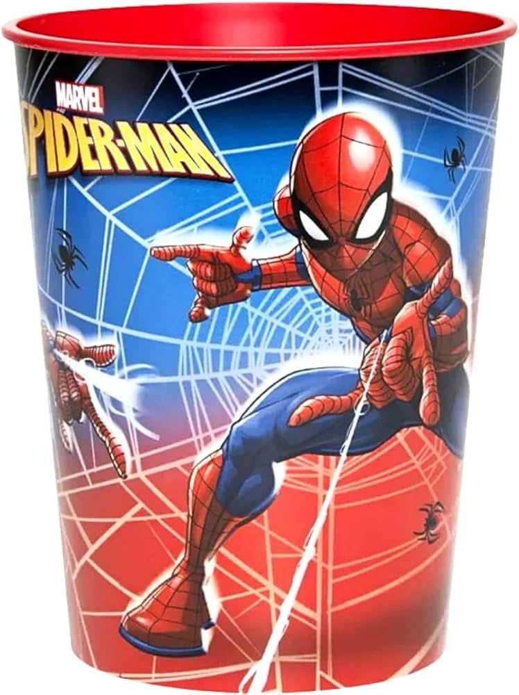SPIDERMAN 16OZ PLASTIC CUP