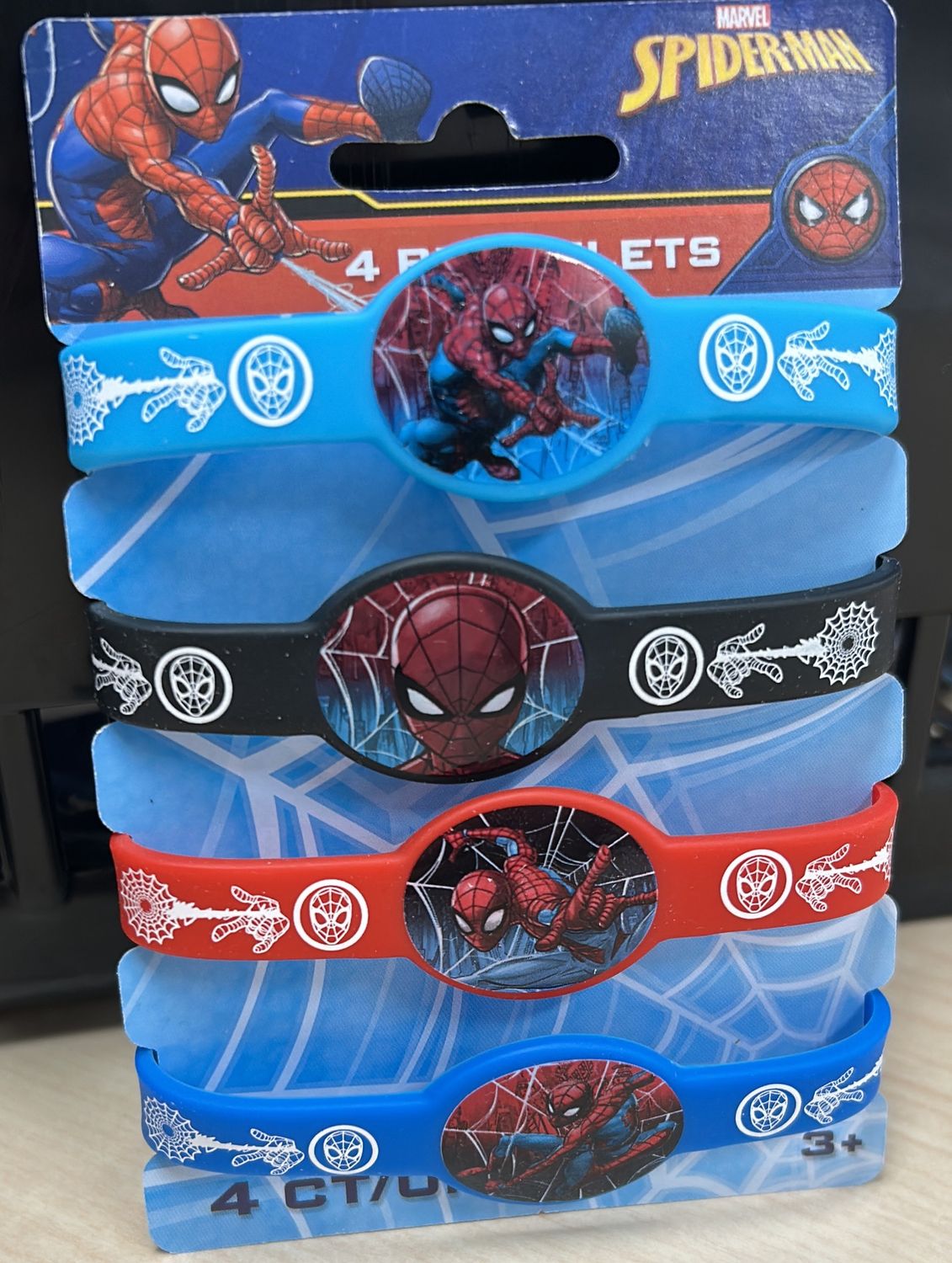 4ct Spiderman Stretch Bracelets