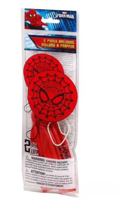 2ct Spiderman Punch Balloons