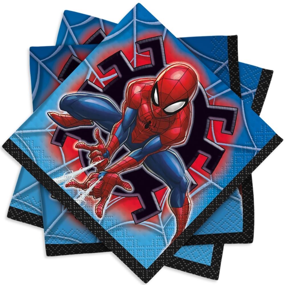16ct SPIDERMAN BEVERAGE NAPKINS