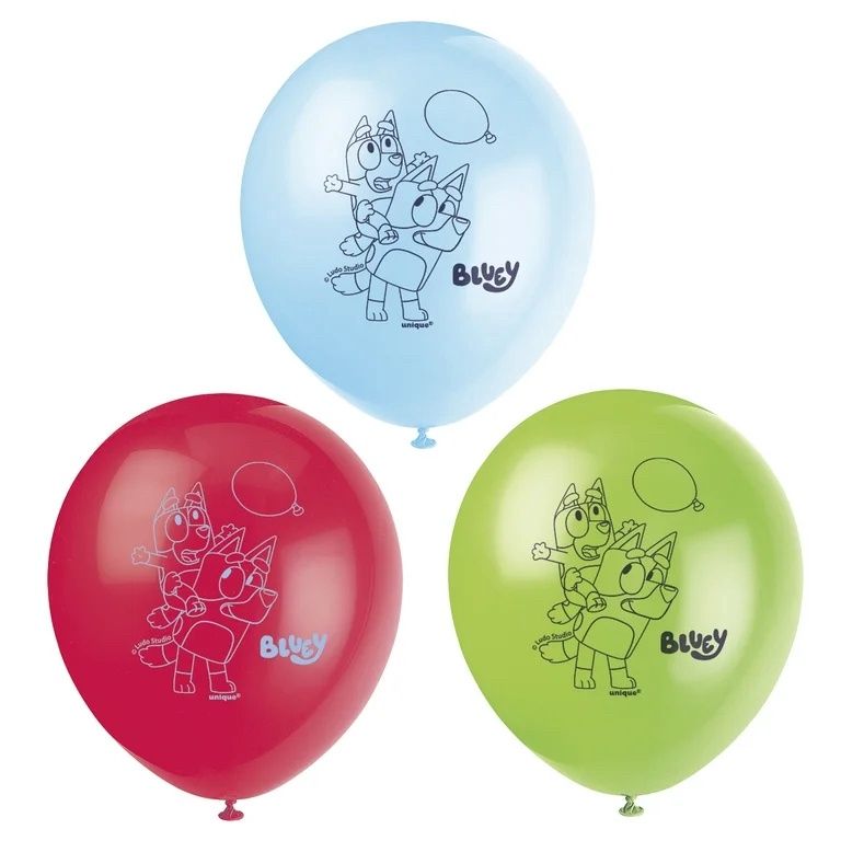 8ct 12" Bluey Latex Balloons