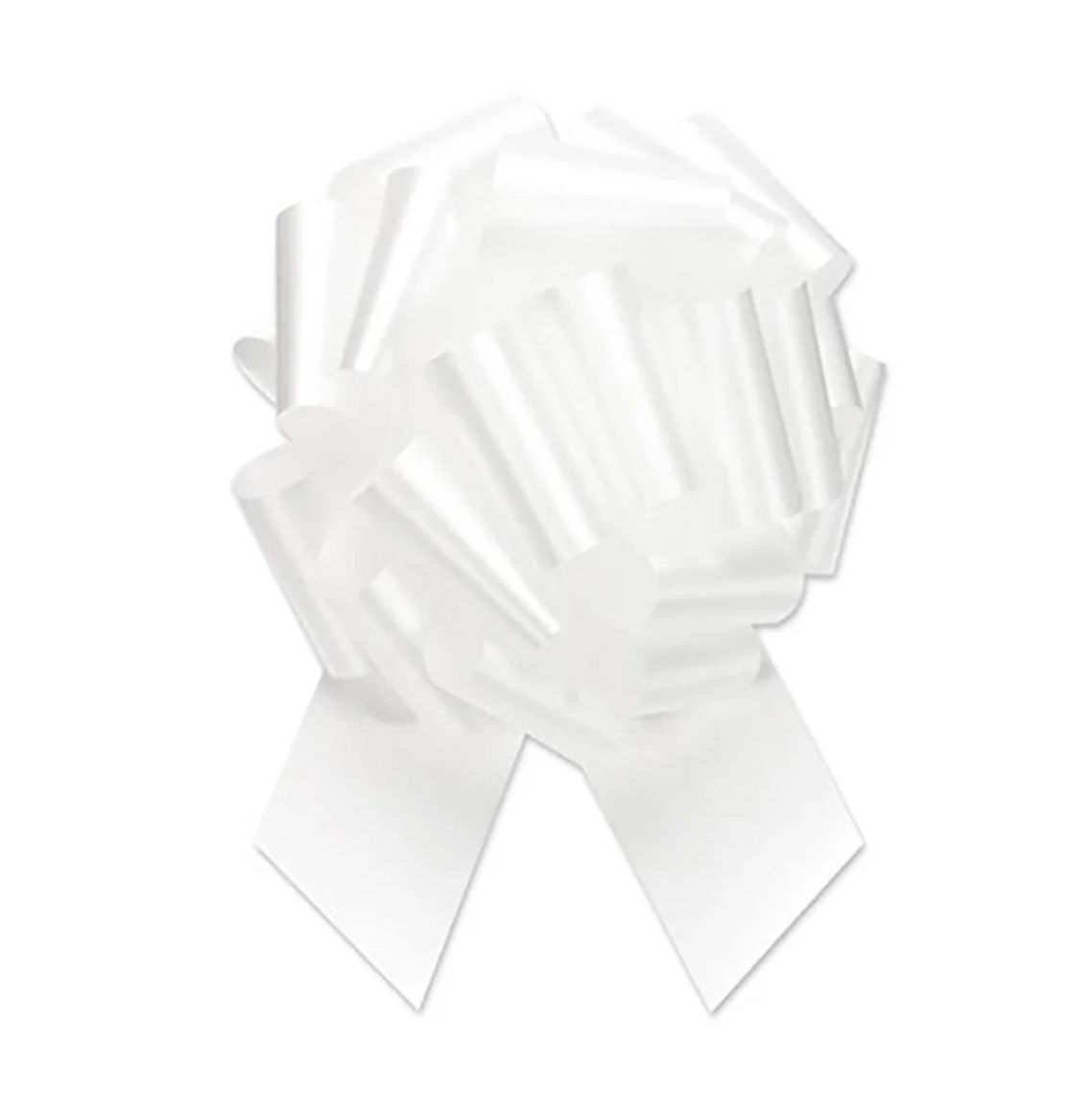 Pull Bow - White 5 inches