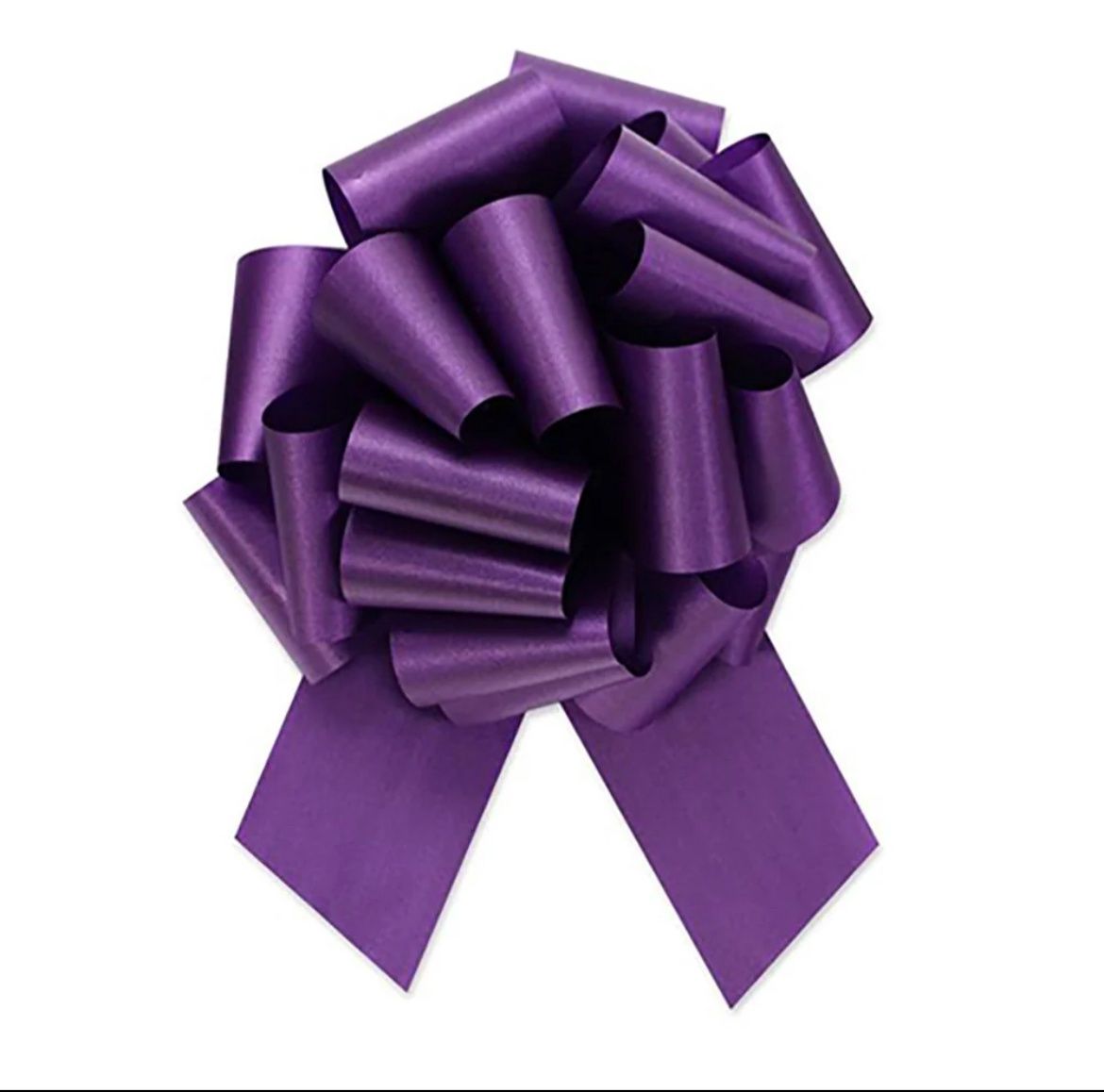 Purple Pull Bow 4in