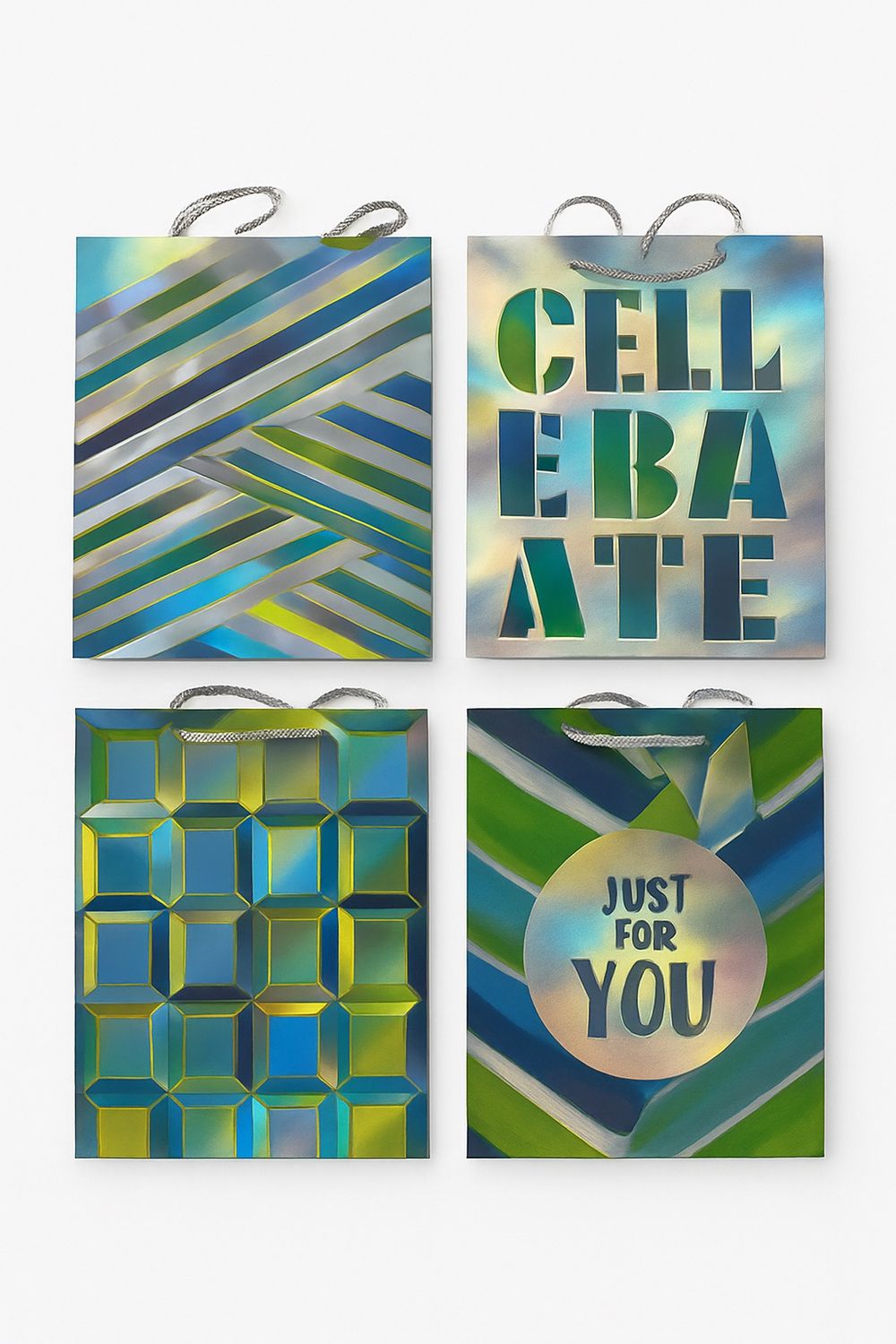 Holographic Celebration Gift Bags