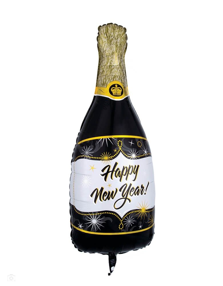 Super Shape Happy New Year Champagne Bottle