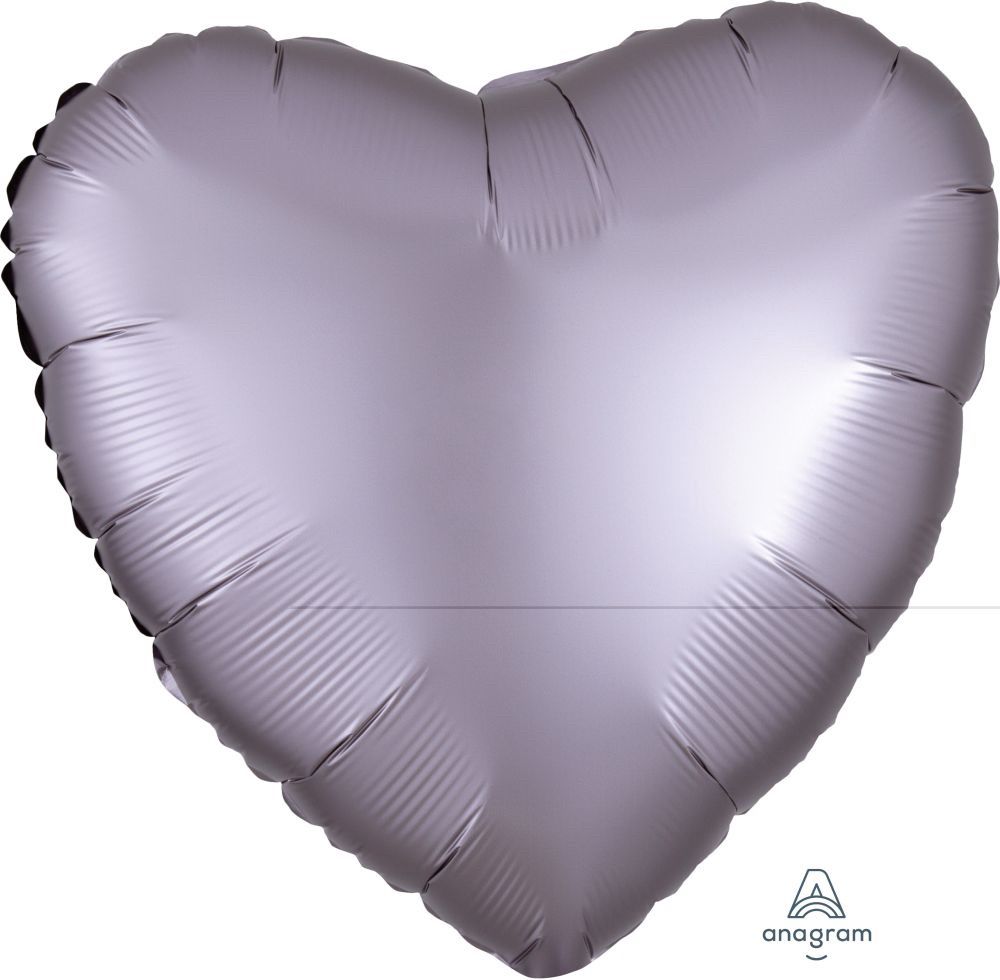 Greige 18" Satin Luxe Heart Balloon