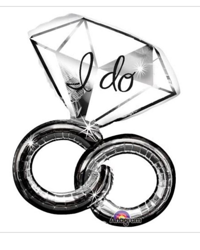 Wedding Rings Super Shape Balloon
