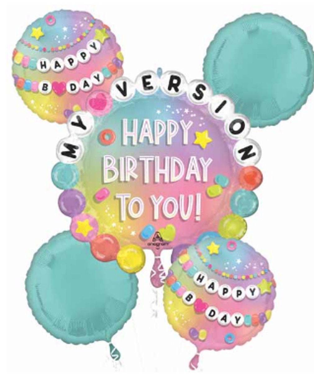 Happy Birthday Friendship Bracelet My Version Balloon Bouquet