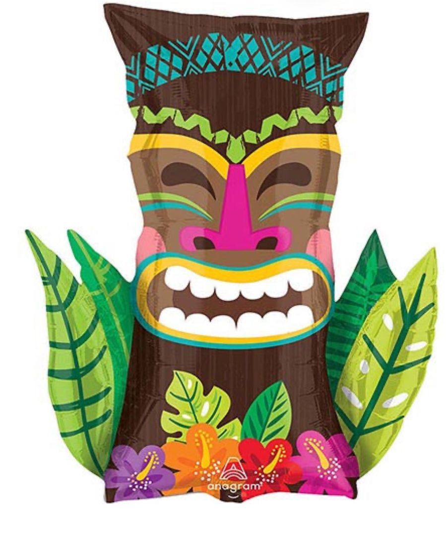 Hawaiian Tiki Foil Balloon 30"