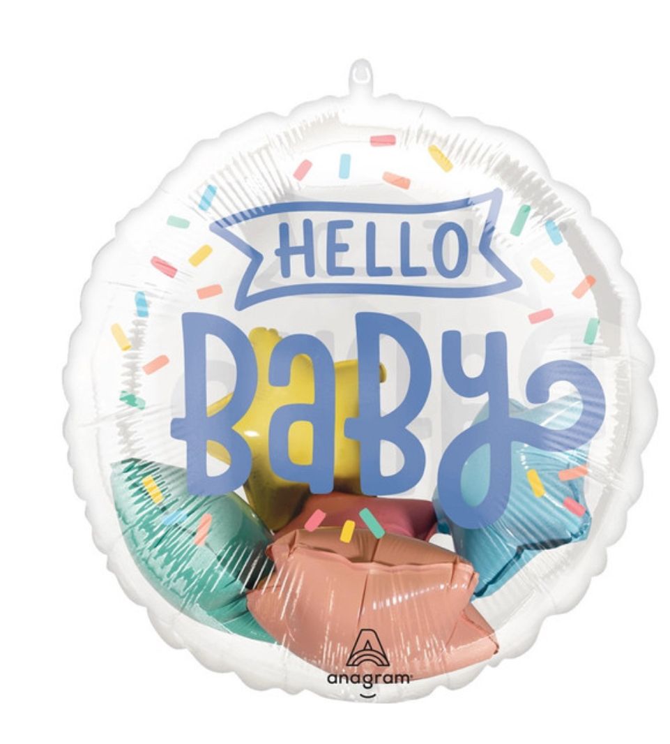 Sweet Hello Baby 3D Insiders Jumbo Balloon