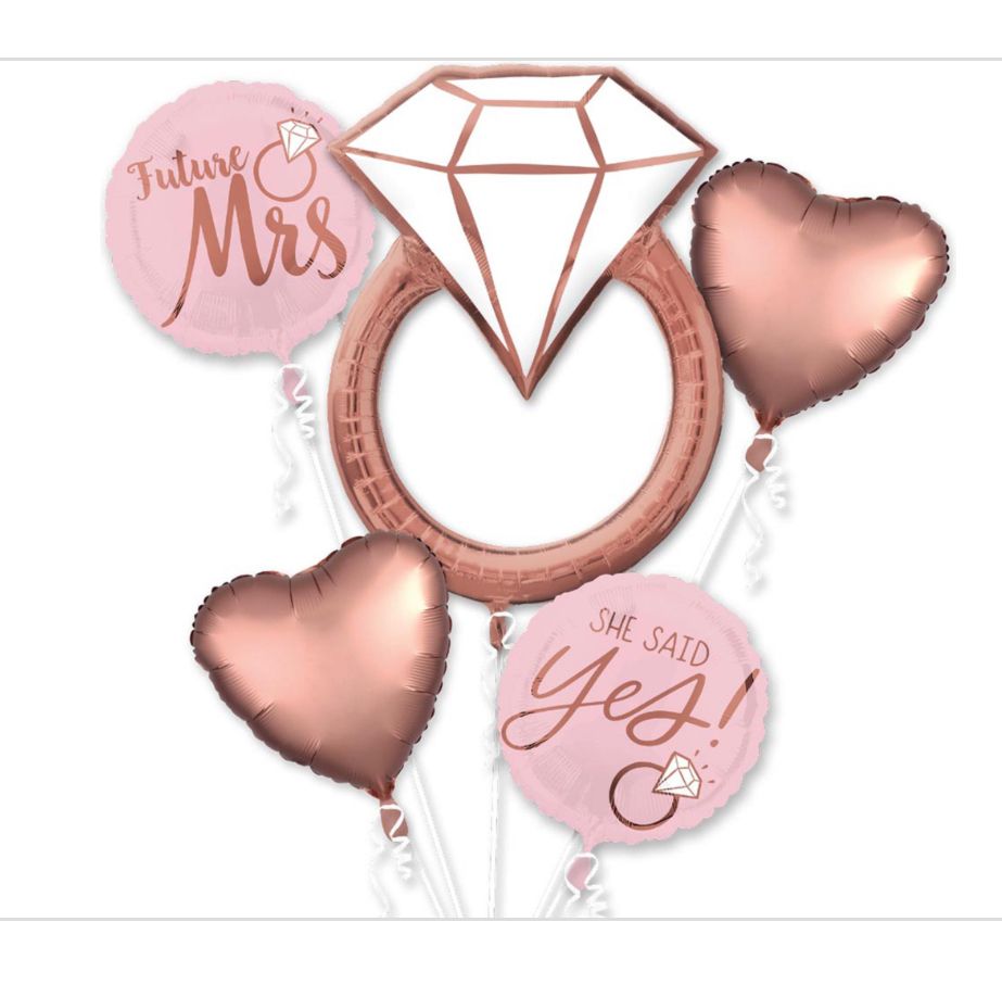 Blush Wedding Balloon Bouquet