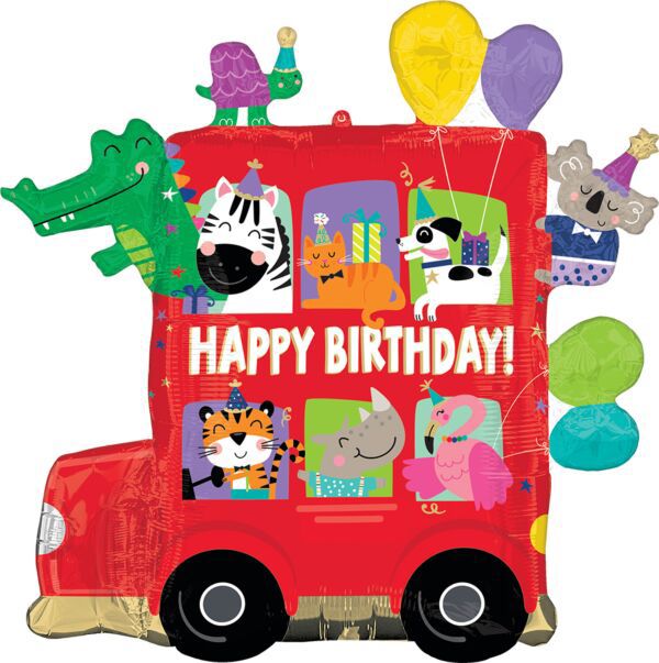 28" Party Bus Birthday