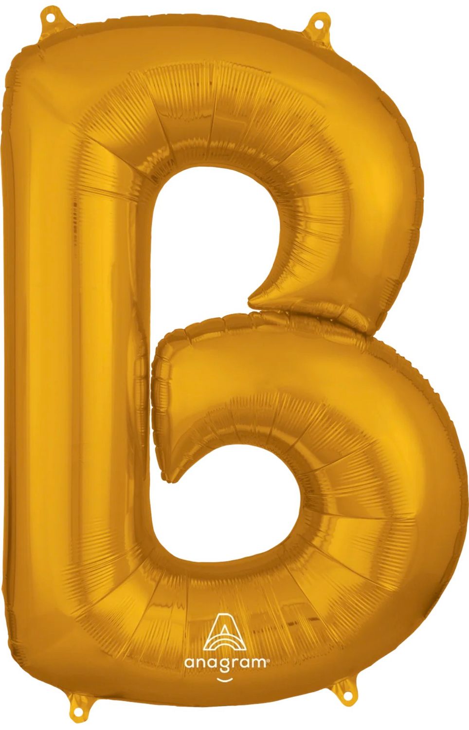 34" Letter B White Gold