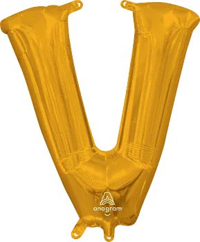 32" Letter V  Gold