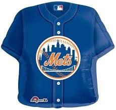 24″ NY Mets Baseball Jersey Foil Helium Balloon