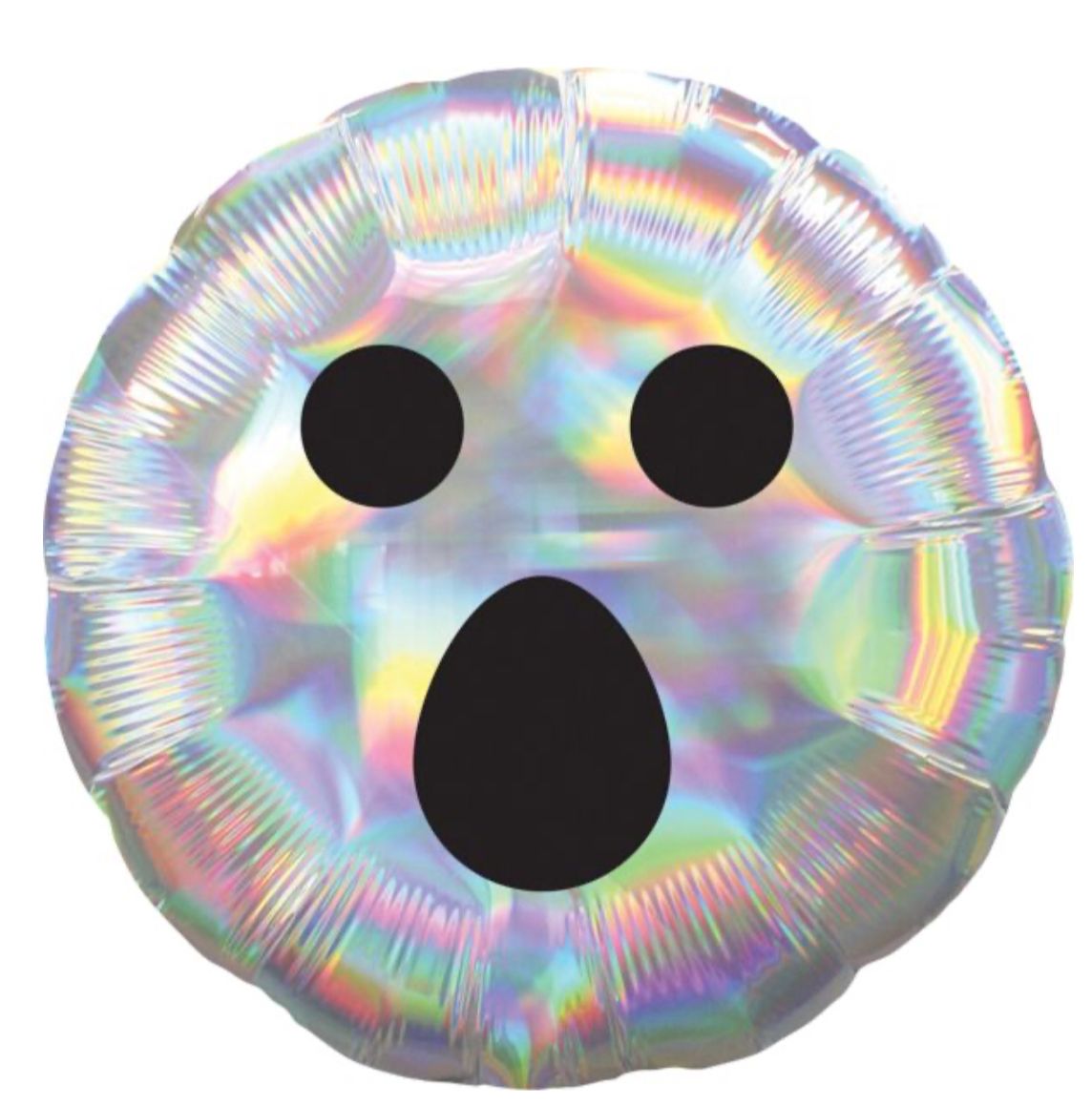 18" Iridescent Ghost Face
