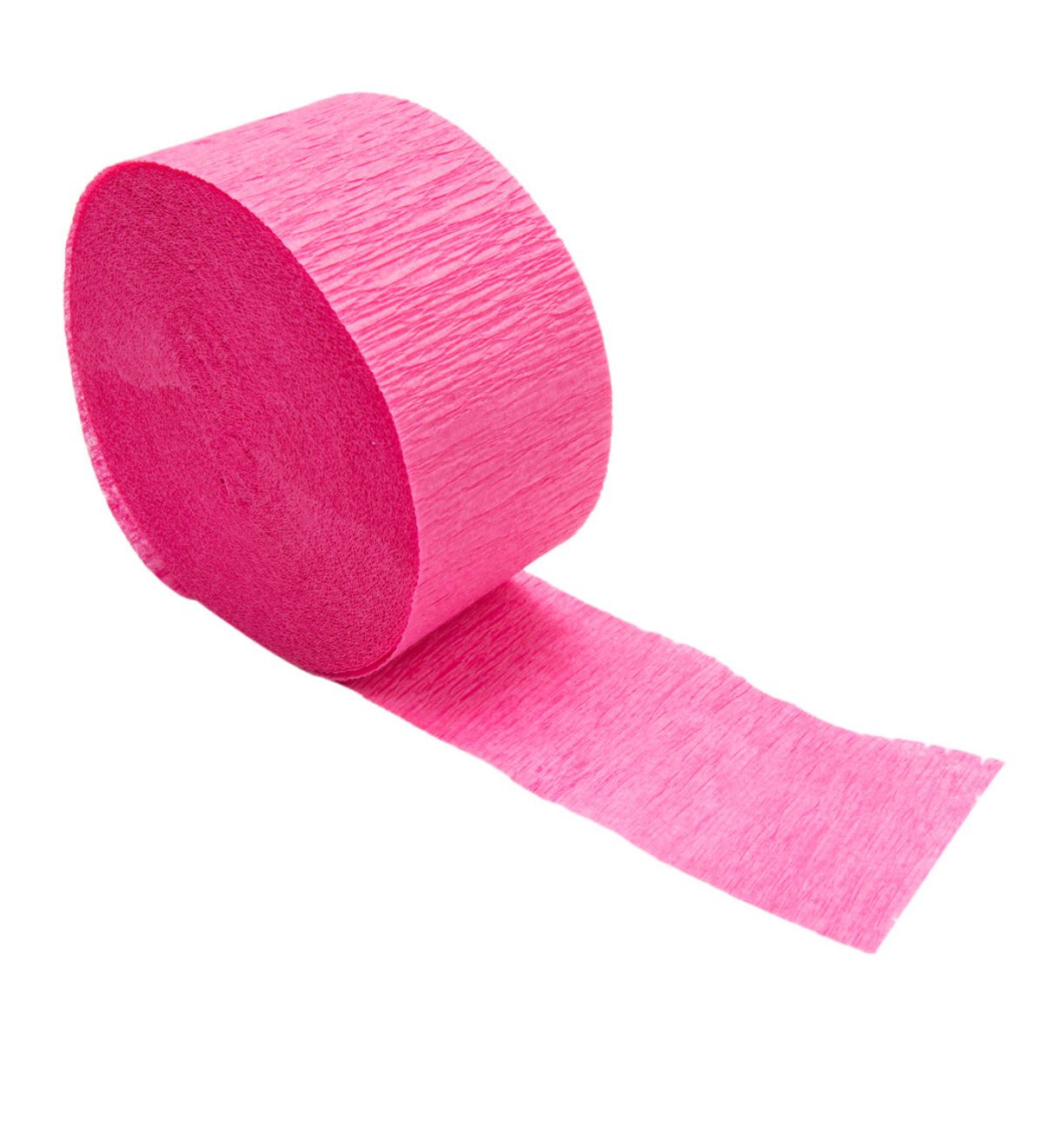 81' Hot Magenta Pink Streamer Paper - 1