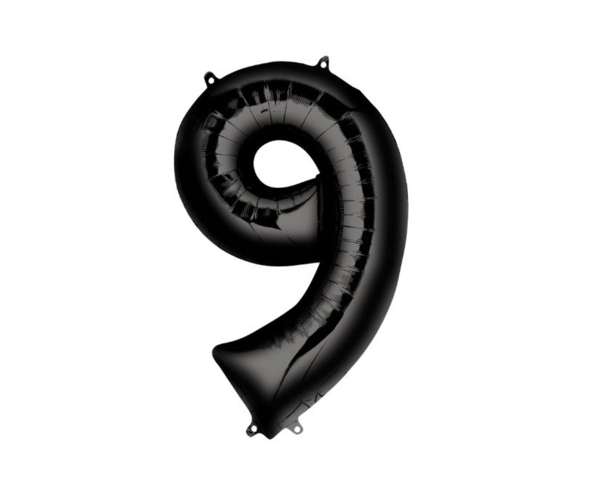 Anagram Supershape 34 Inch Number Balloon - 9 Black