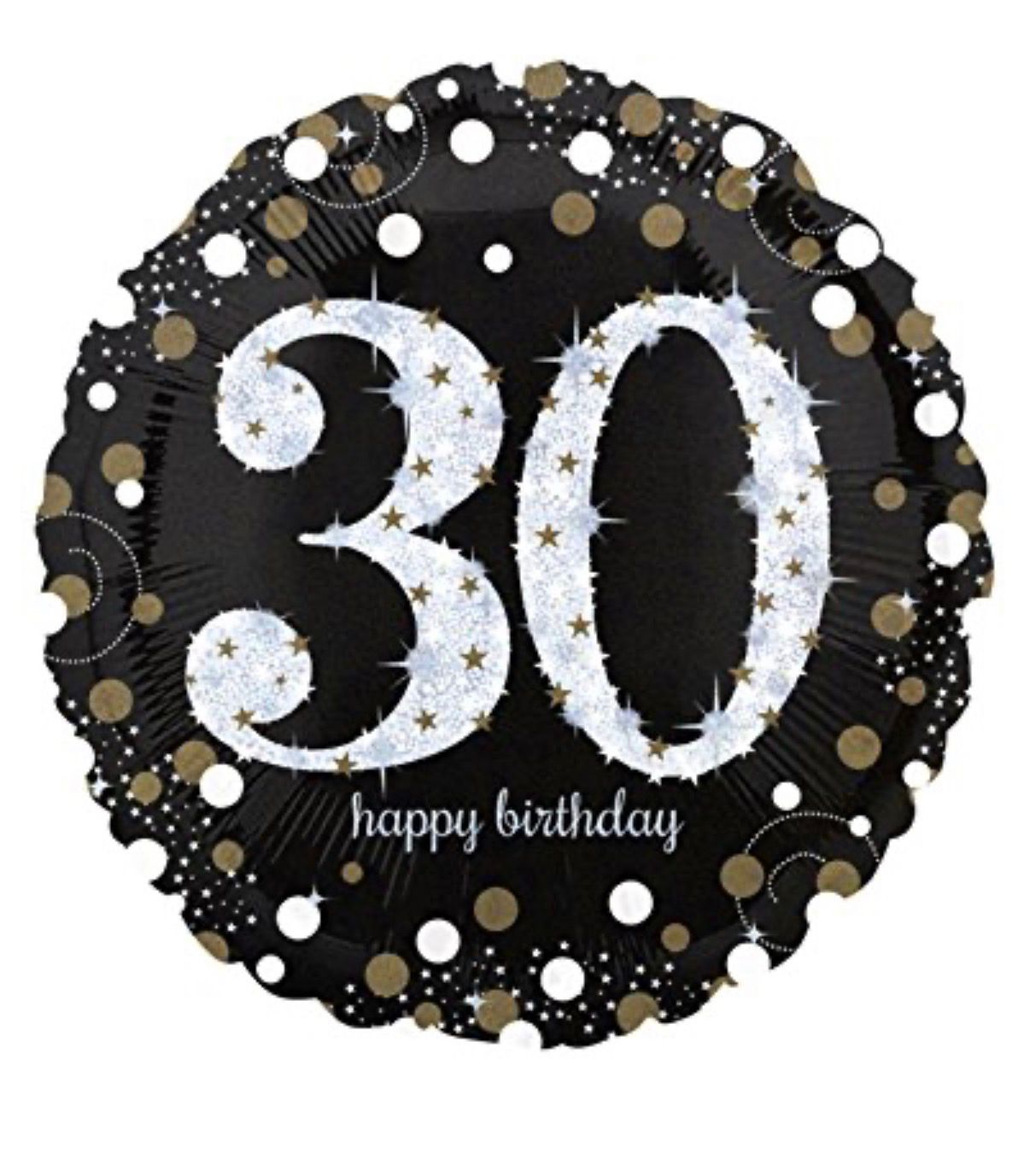 28" Sparkling Birthday 30 Holographic