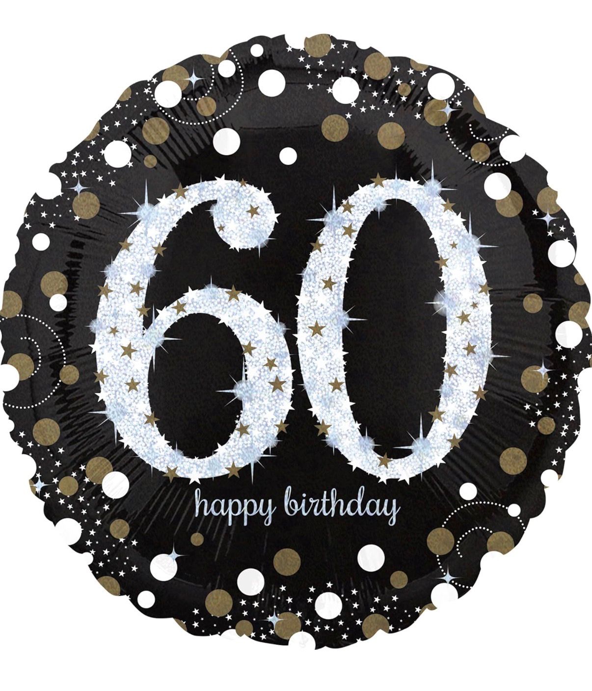 60th Sparkling Celebration jumbo foil balloon