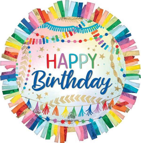 24" Birthday Streamers Fringe