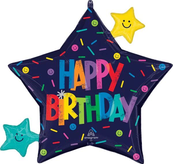 Bold Happy Birthday 29″ Balloon