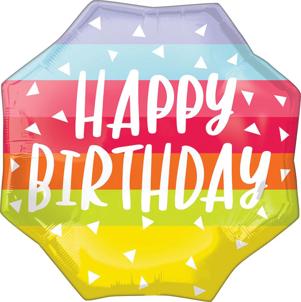 Bright &amp; Bold Birthday 22" Balloon