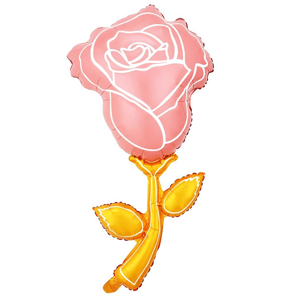 30" Pink Rose Balloon