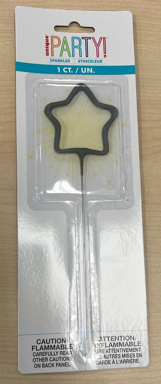 Star Sparkler Candle