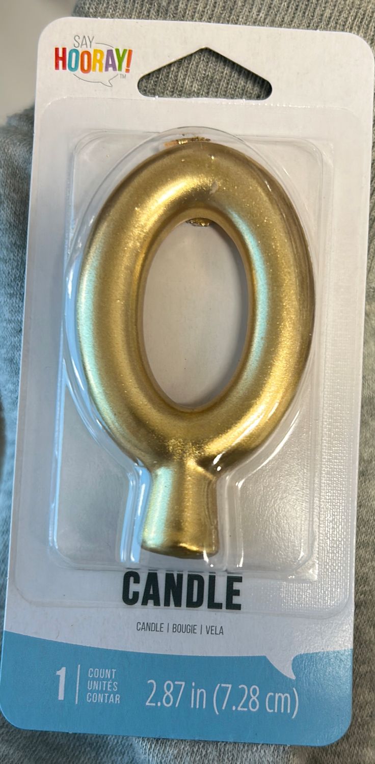 Gold 0 Candle
