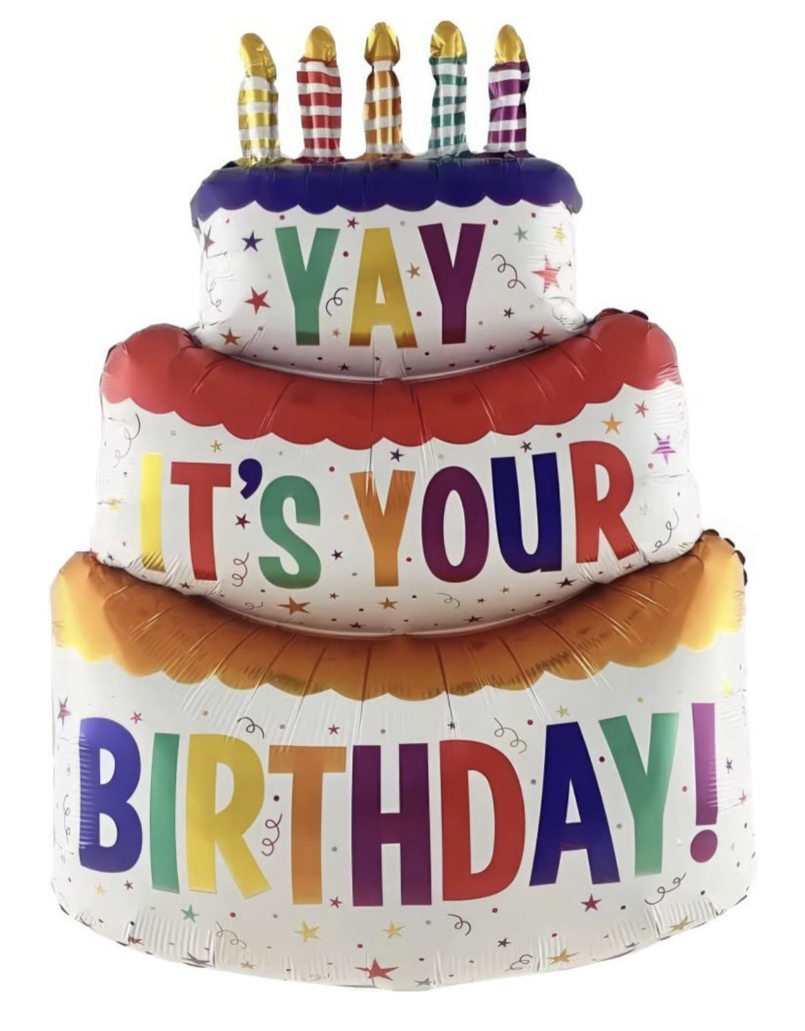 38" Yay It's Your Birthday! Cake Balloon