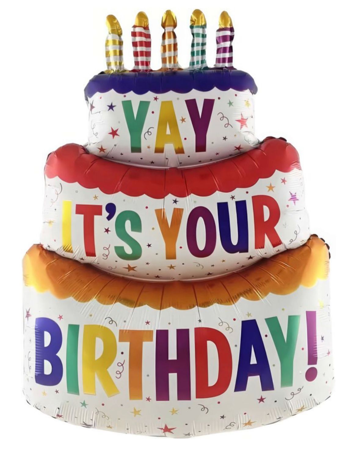 38" Yay It's Your Birthday! Cake Balloon
