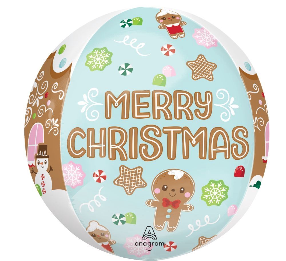 Orbz Baking Spirits Bright Christmas Balloon