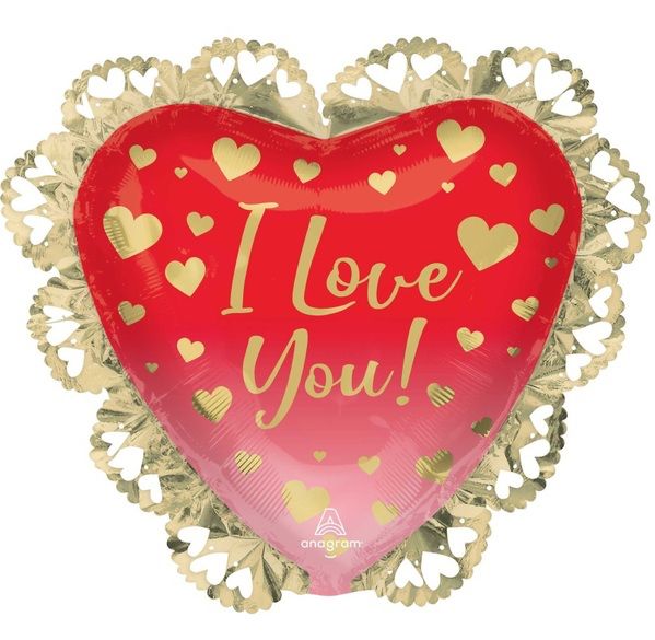 I Love You Ombré Heart Balloon