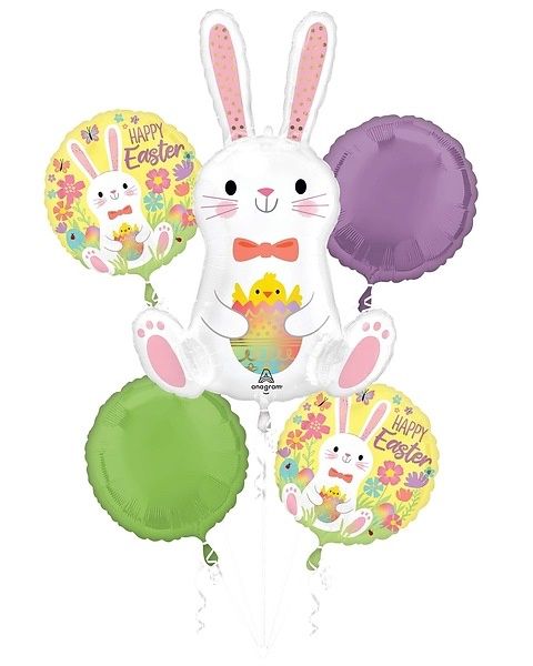 Easter Bunny Balloon Bouquet