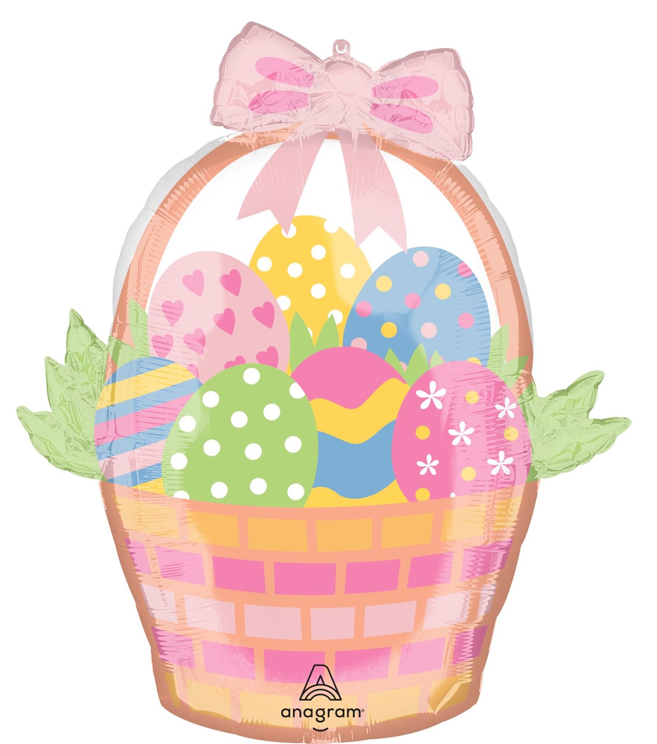 Easter Egg Basket 28” Foil Balloon